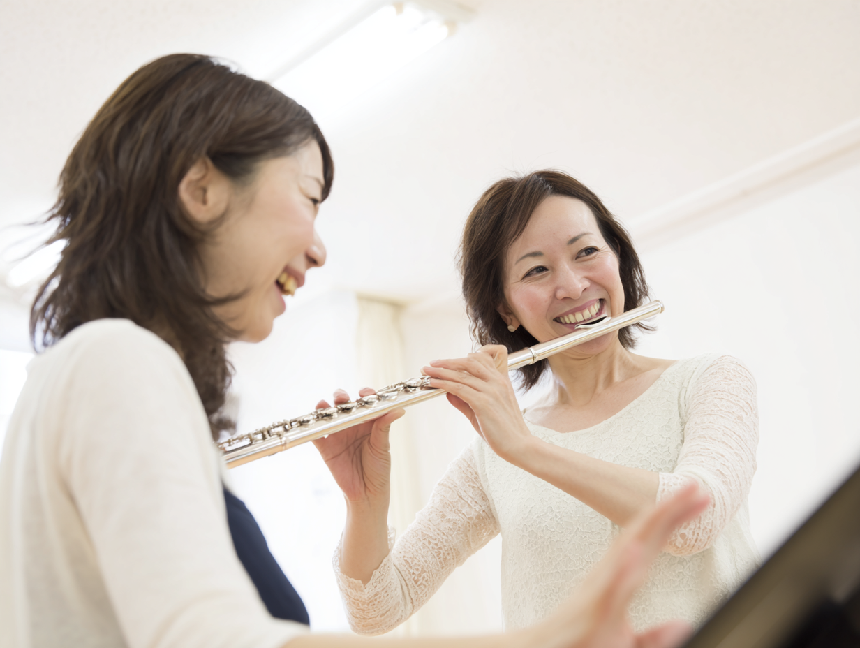 フルートレッスンの様子