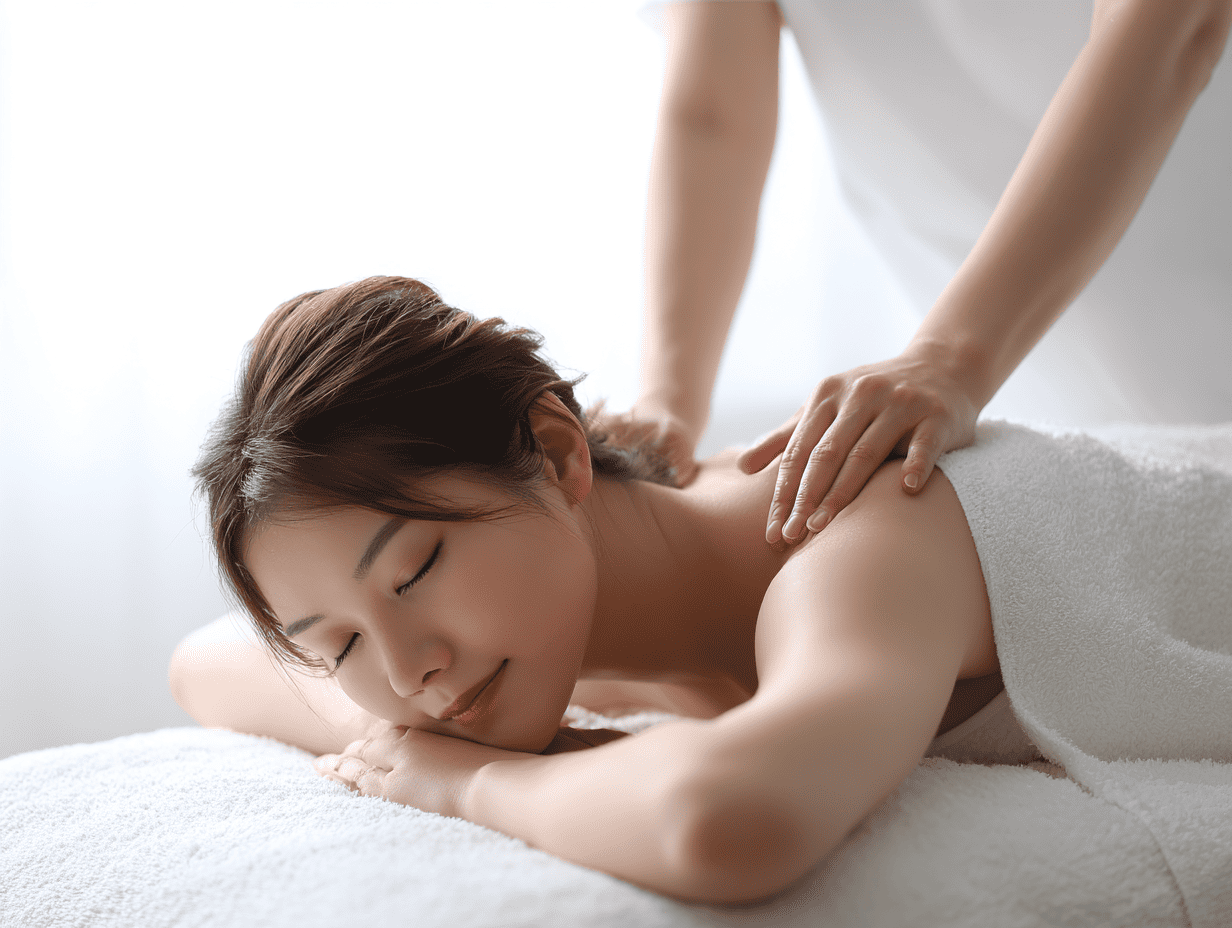 ボディエステを受ける女性