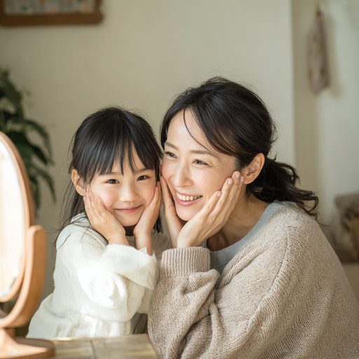 ママと小さい女の子