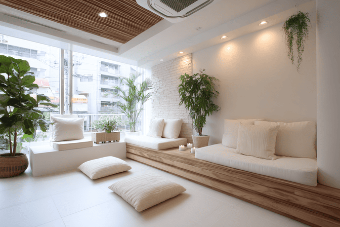 エステサロンの待合室